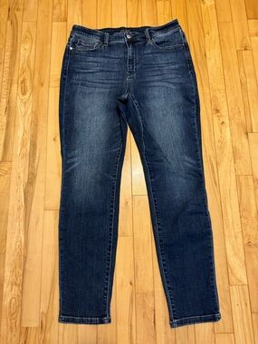 Judy Blue Slim Fit Jeans Size 13/31 Dark Wash Stretch Mid Rise